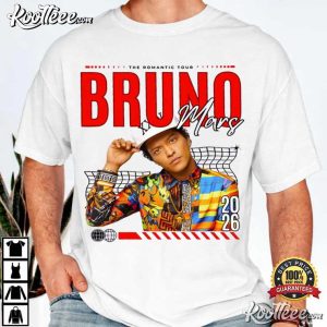 Bruno Mars Romantic Tour Pop Singer Inspired T Shirt (1)