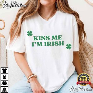 Kiss Me I'm Irish St Patrick's Day Lucky T Shirt (1)