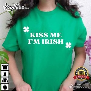 Kiss Me I'm Irish St Patrick's Day Lucky T Shirt (2)