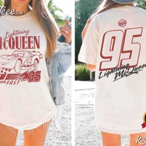 Disney Cars Vintage Lightning Mcqueen T Shirt (3)