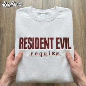 Resident Evil Requiem Game Embroidered Sweatshirt (3)