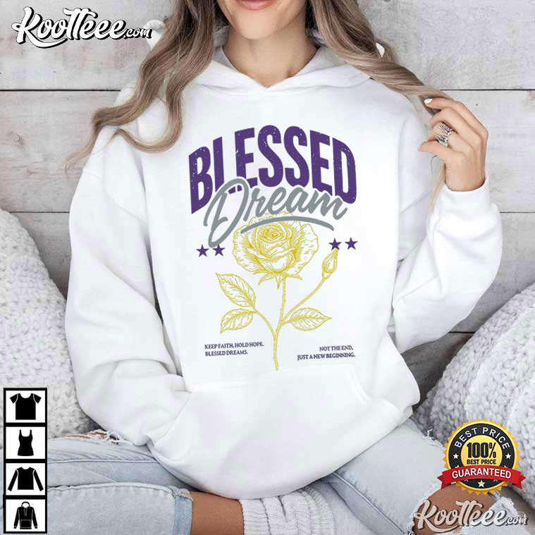 Blessed Sneaker Match Jordan 4 Imperial Purple T-Shirt Blessed Sneaker Match Jordan 4 Imperial Purple T-Shirt
