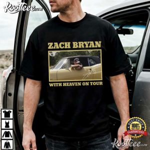 Zach Bryan With Heaven On Tour 2026 Country Concert T Shirt (2)