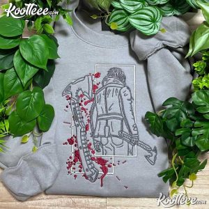 Resident Evil 9 Requiem Leon Kennedy Game Fan Embroidered Sweatshirt (3)
