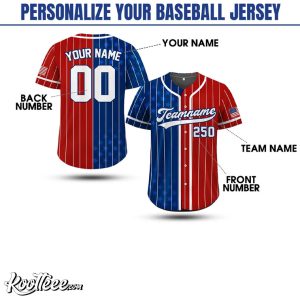 Pinstripe 250th America Anniversary 4th Of July Custom Baseball Jersey (2)