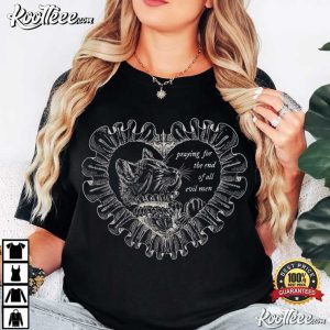 Feminist Resist Anti Fascist Praying For The End Of All Evil Men T Shirt (1)