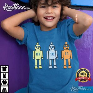 Programming Robot 01 10 11 Binary Code Geek T Shirt (2)