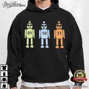 Programming Robot 01 10 11 Binary Code Geek T Shirt (3)
