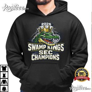 Swamp Kings 2026 Champions Crown Gator Basketball T Shirt (2)