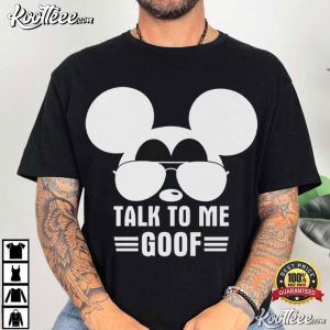 Talk To Me Goof Disney Mickey Aviator Sunglasses T Shirt (4)