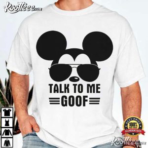 Talk To Me Goof Disney Mickey Aviator Sunglasses T Shirt (1)