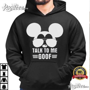 Talk To Me Goof Disney Mickey Aviator Sunglasses T Shirt (2)