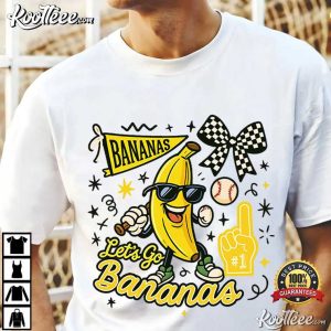 Let's Go Bananas Baseball Funny Fan Sports Team T Shirt (2)