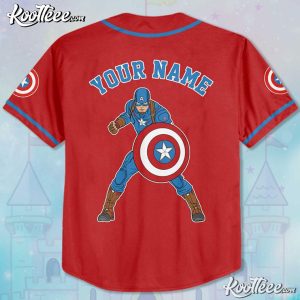 Captain America Custom Disney Baseball Jersey (2)