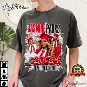 Red 2026 News Graduation Custom T Shirt (2)