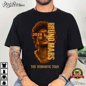 Bruno Mars 2026 The Romantic Tour Pop Music T Shirt (2)
