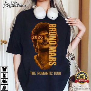 Bruno Mars 2026 The Romantic Tour Pop Music T Shirt (3)