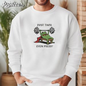 Dost Thou Even Press Medieval Frog Knight Embroidered Sweatshirt (4)