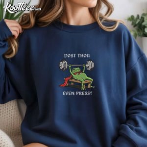 Dost Thou Even Press Medieval Frog Knight Embroidered Sweatshirt (3)