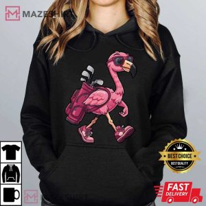 Pink Flamingo Golf Funny T Shirt (2)