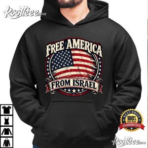 Free America From Israel American Flag T Shirt (3)