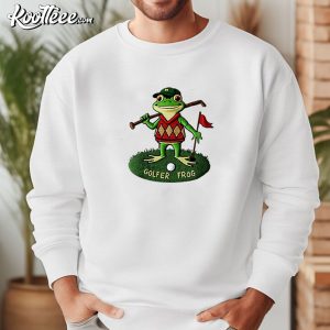 Golfer Frog Funny Embroidered Sweatshirt (2)