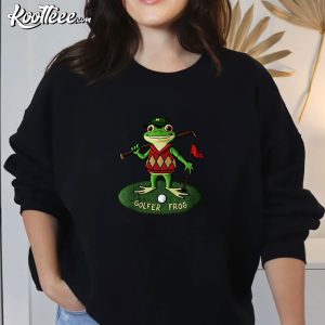 Golfer Frog Funny Embroidered Sweatshirt (3)