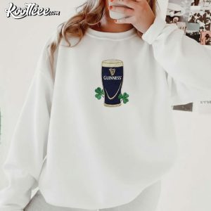 Guinness St Patricks Day Irish Shamrock Embroidered Sweatshirt (1)