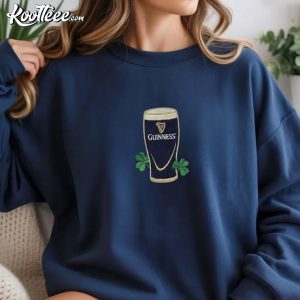 Guinness St Patricks Day Irish Shamrock Embroidered Sweatshirt (2)