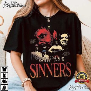 Sinners Horror Movie Fan Merch T Shirt (3)