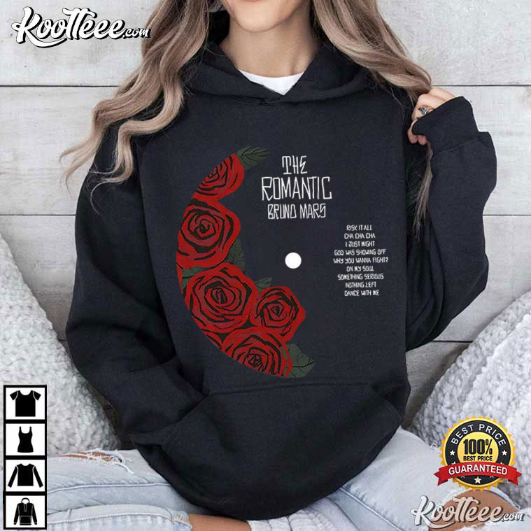 The Romantic Bruno Mars Risk It All Lyrics T-Shirt The Romantic Bruno Mars Risk It All Lyrics T-Shirt