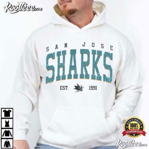 San Jose Sharks Est 1991 Ice Hockey Vintage 90s T Shirt (2)