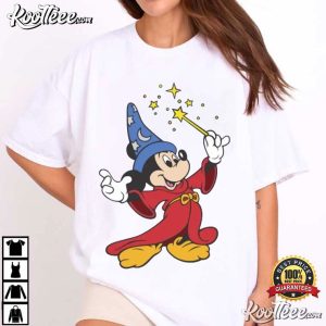 Walt Disney Fantasia Mickey Watercolor T Shirt (2)