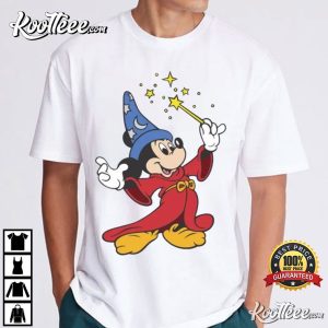 Walt Disney Fantasia Mickey Watercolor T-Shirt Walt Disney Fantasia Mickey Watercolor T Shirt (3)
