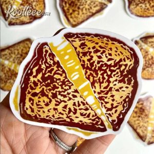 Grilled Cheese Die Cut Sticker