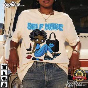 Selfmade AJ 14 University Blue Sneaker Girl T Shirt (2)