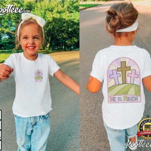Jesus He Is Risen Custom Easter Religious T Shirt (4)