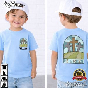 Jesus He Is Risen Custom Easter Religious T Shirt (2)