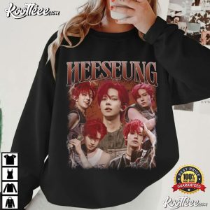 Heeseung ENHYPEN Kpop Vintage Fan Merch T Shirt (4)