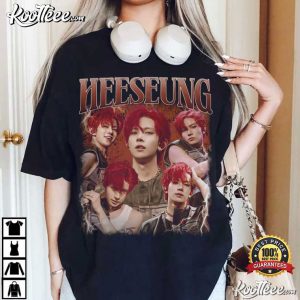 Heeseung ENHYPEN Kpop Vintage Fan Merch T Shirt (1)