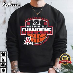 Arizona Wildcats Big 12 Champions 2026 Mens Basketball T Shirt (4)