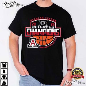 Arizona Wildcats Big 12 Champions 2026 Mens Basketball T Shirt (1)