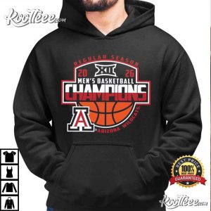 Arizona Wildcats Big 12 Champions 2026 Mens Basketball T Shirt (3)