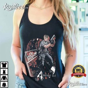 Leon S Kennedy Resident Evil Vintage Dr Pepper Meme T Shirt (4)