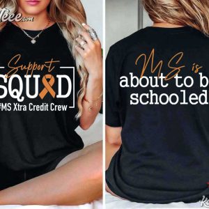 Multiple Sclerosis Awareness Orange Ribbon T Shirt (1)