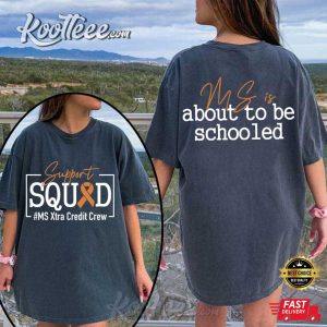 Multiple Sclerosis Awareness Orange Ribbon T Shirt (2)