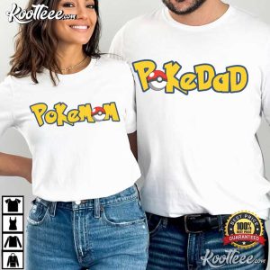 Pokedad Pokemom Loving Parents Couples Shirts (1)