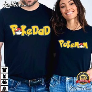Pokedad Pokemom Loving Parents Couples Shirts (2)