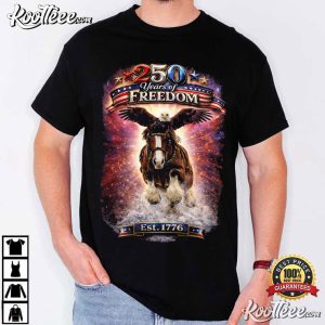 250 Years Of Freedom Patriotic Eagle And Horse T Shirt (2)