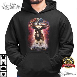250 Years Of Freedom Patriotic Eagle And Horse T Shirt (3)